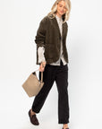 Corduroy Tailored Jacket, Khaki