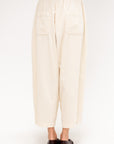 Corduroy Sarrouel Pants, Ivory