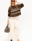 Corduroy Sarrouel Pants, Ivory