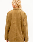 Cotton Grosgrain Hunting Jacket, Beige