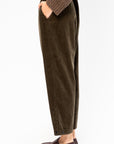 Corduroy Tapered Pants, Khaki