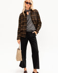 Triple Low Twist Shirt Jacket, Brown