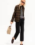 Triple Low Twist Shirt Jacket, Brown