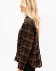 Triple Low Twist Shirt Jacket, Brown