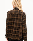 Triple Low Twist Shirt Jacket, Brown
