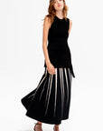 Anisa Skirt, Black & Vanilla