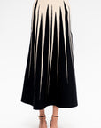 Anisa Skirt, Black & Vanilla