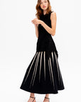 Anisa Skirt, Black & Vanilla