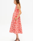 Philo Dress, Flamingo & Coral