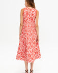 Philo Dress, Flamingo & Coral