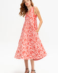 Philo Dress, Flamingo & Coral