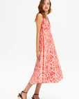 Philo Dress, Flamingo & Coral