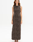 Simone Long Dress, Vanilla & Chocolate