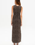 Simone Long Dress, Vanilla & Chocolate