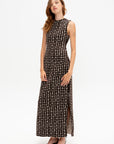 Simone Long Dress, Vanilla & Chocolate
