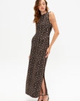 Simone Long Dress, Vanilla & Chocolate