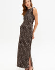 Simone Long Dress, Vanilla & Chocolate
