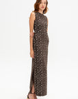 Simone Long Dress, Vanilla & Chocolate