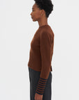 Long Sleeve Crew Neck, Barley