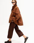 Trousers, Brown Melange