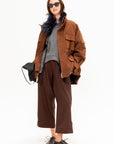 Trousers, Brown Melange