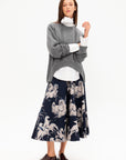 Long Sleeve Crewneck Sweater, Pewter