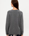 Long Sleeve Crewneck Sweater, Pewter