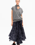 Shawl Top, Pewter