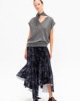 Shawl Top, Pewter
