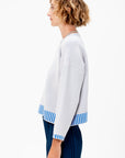 Tempo Knit Top, Light Grey