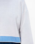 Tempo Knit Top, Light Grey