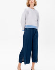 Tempo Knit Top, Light Grey