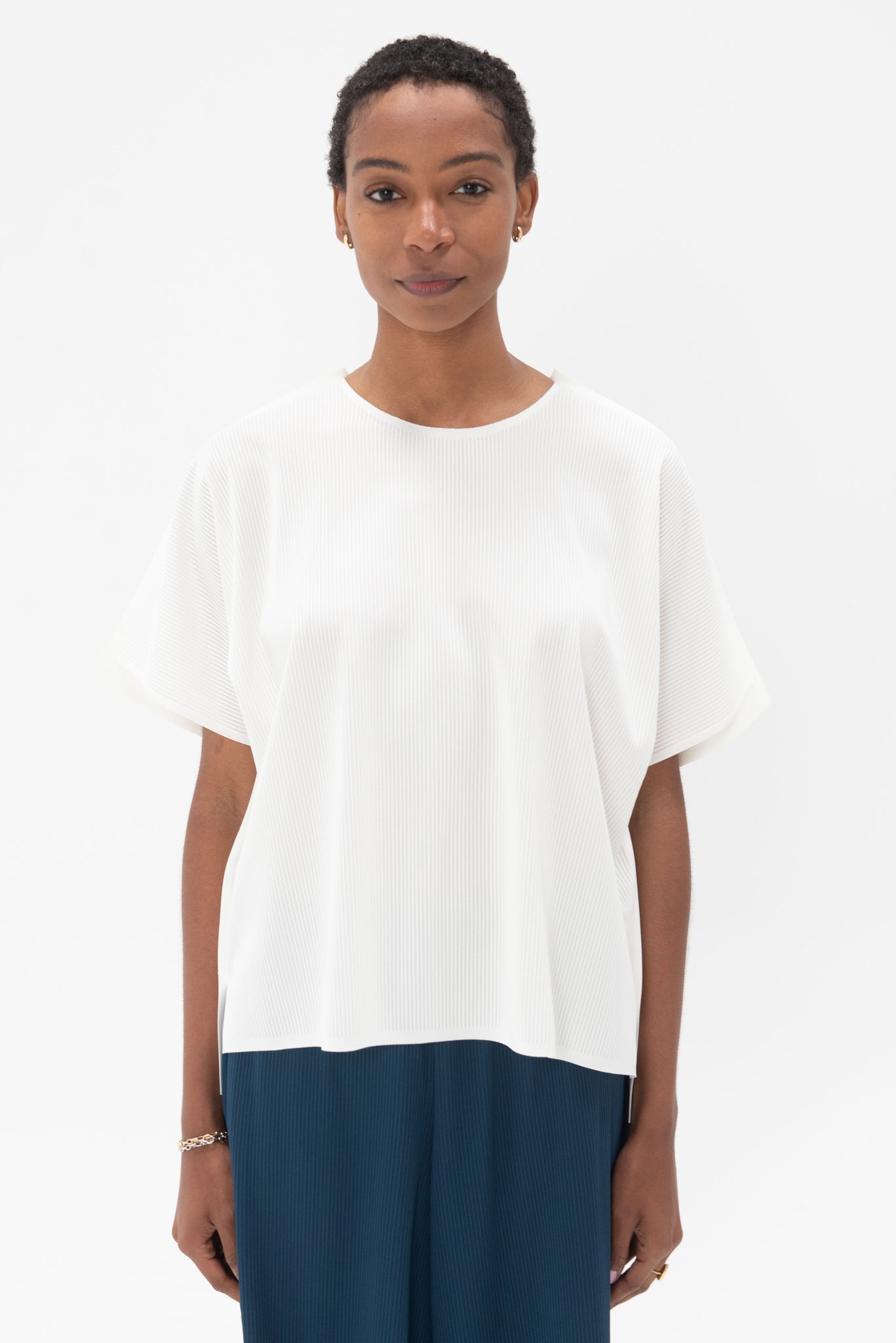 Pleats Please by Issey Miyake - A-Poc From Top, Off White