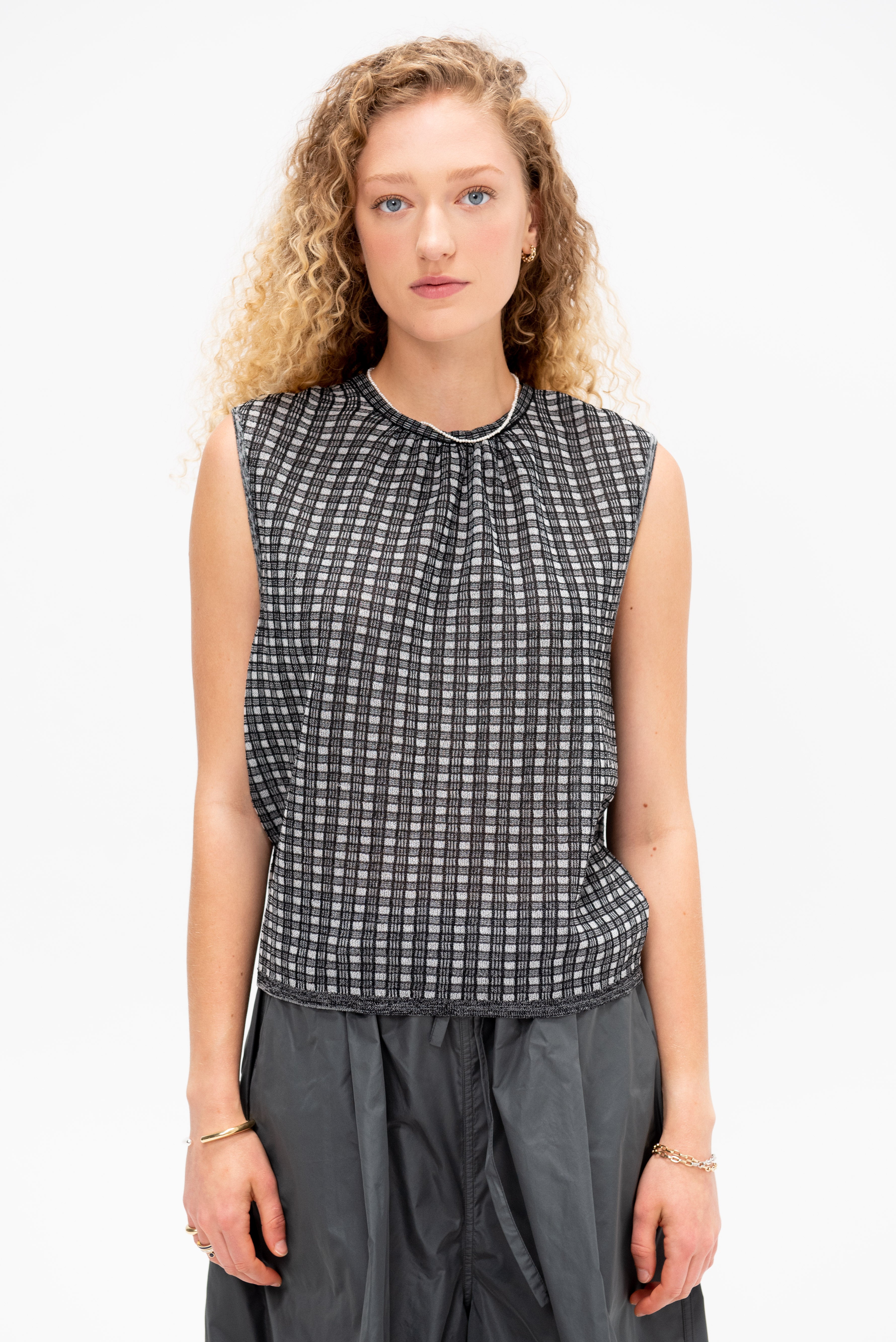 PROENZA SCHOULERプロエンザスクーラー 2024AW Proenza Schouler White Label Birdie ブラウス[LTSA76964] Proenza Schouler White Label Birdie Top in Poplin - Black