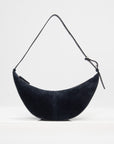 Slide Bag Soft Suede, Dark Navy
