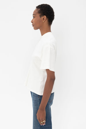 proenza schouler - Eco Cotton Waisted T-Shirt, White