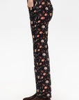 Joan Kick Flare Jean, Luna Petal Velveteen Black