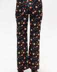 Joan Kick Flare Jean, Luna Petal Velveteen Black