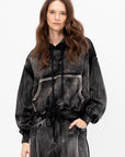 Balloon Popover Hoodie, Washed Black