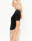 Tight Waist Tee, Black
