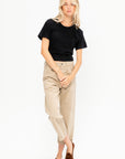 Tight Waist Tee, Black