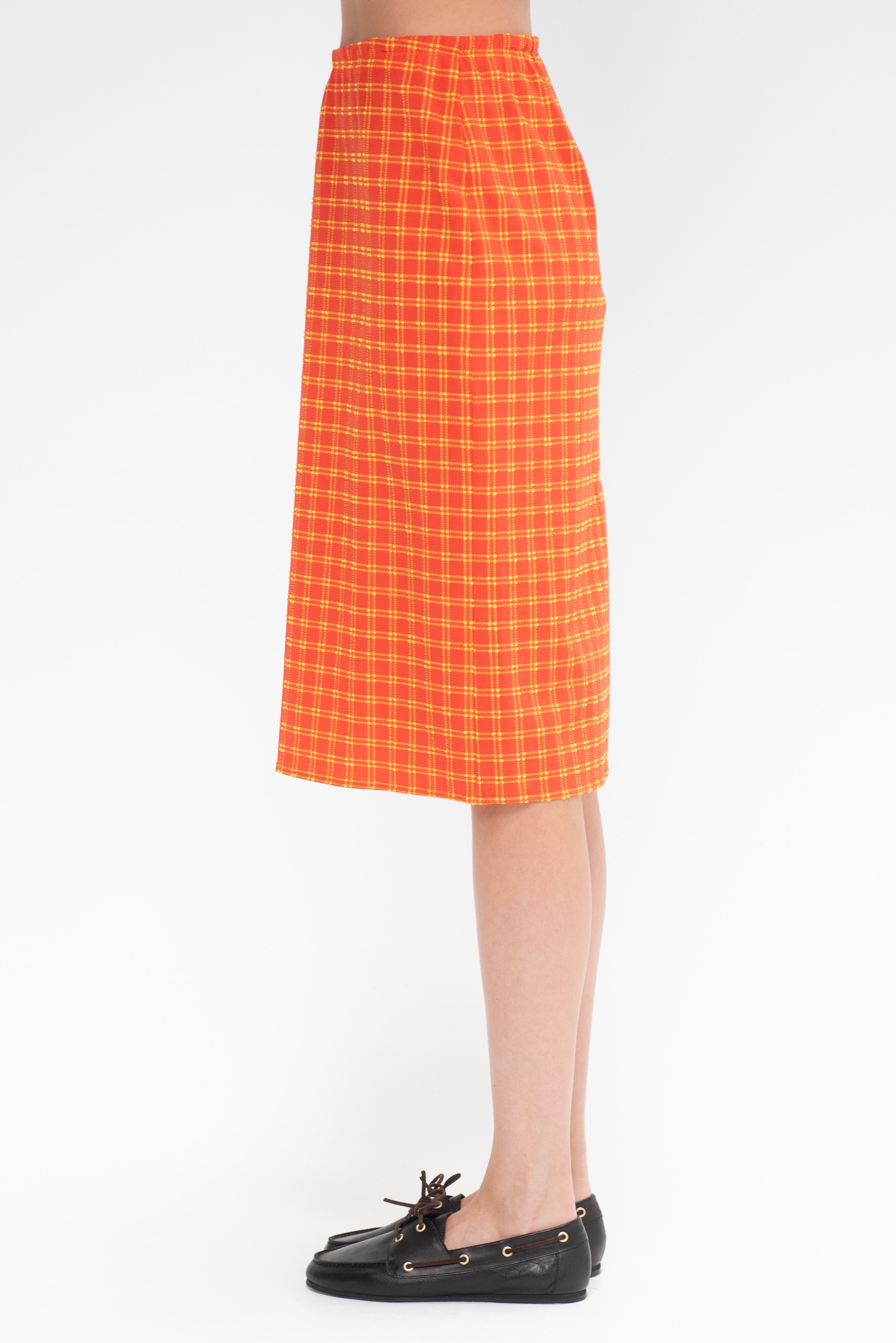 スカート Caramel HEDERA SKIRT GOLD CHECK 8Y Slick Metallic Gathered Skort in Gold – Azarhia