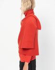 Crooked Wool Knit, Red