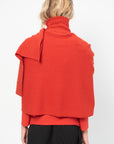Crooked Wool Knit, Red