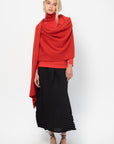 Crooked Wool Knit, Red