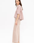 Cropped Oversized Shirt, Multi
