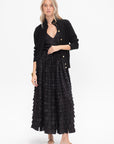 Turtleneck Cardigan, Black