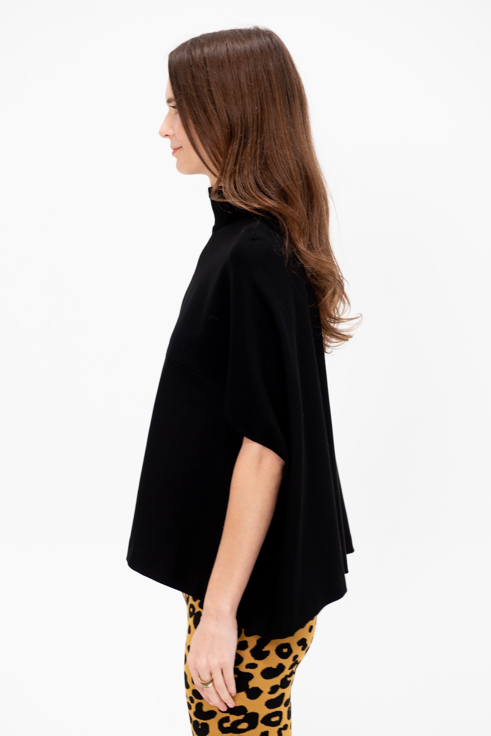 Zip Up Cocoon Caftan Top