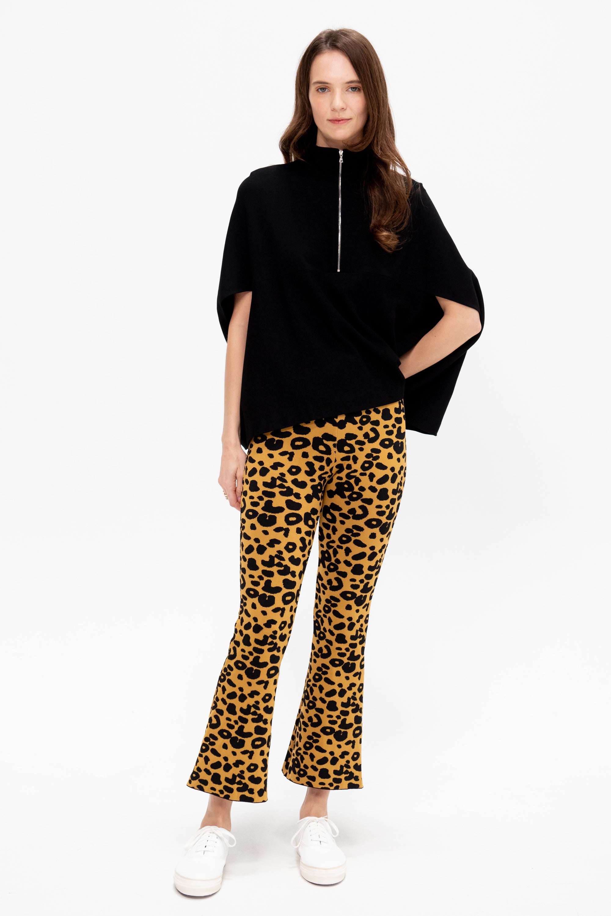 Zip Up Cocoon Caftan Top