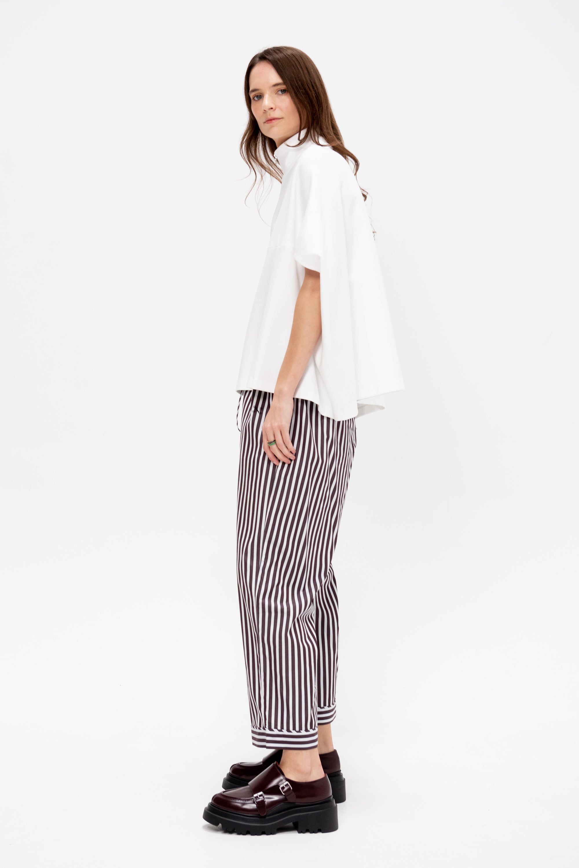 Zip Up Cocoon Caftan Top